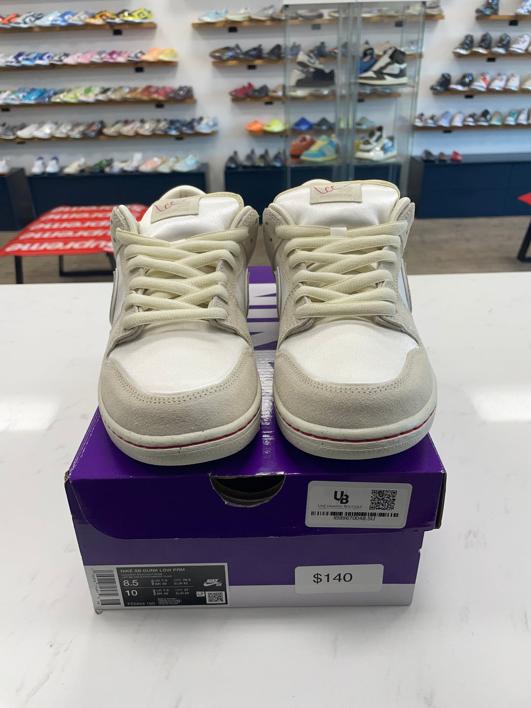 Nike SB Dunk Low City of Love Light Bone- Worn