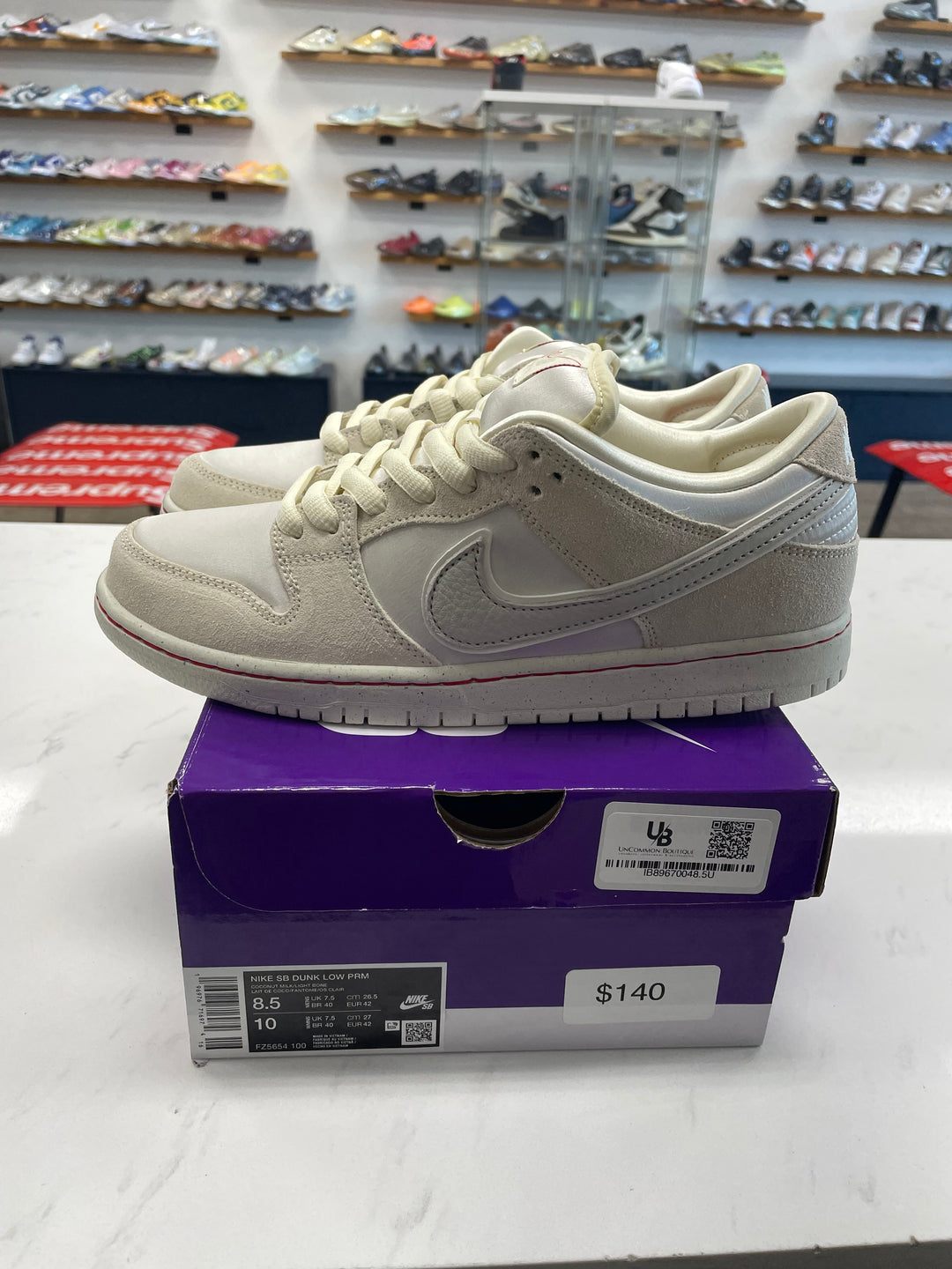 Nike SB Dunk Low City of Love Light Bone- Worn