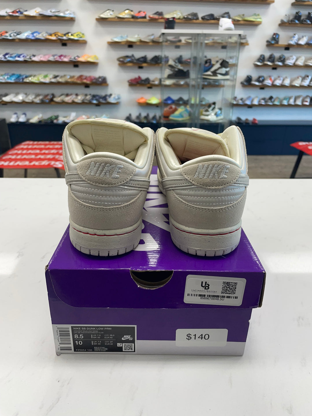 Nike SB Dunk Low City of Love Light Bone- Worn