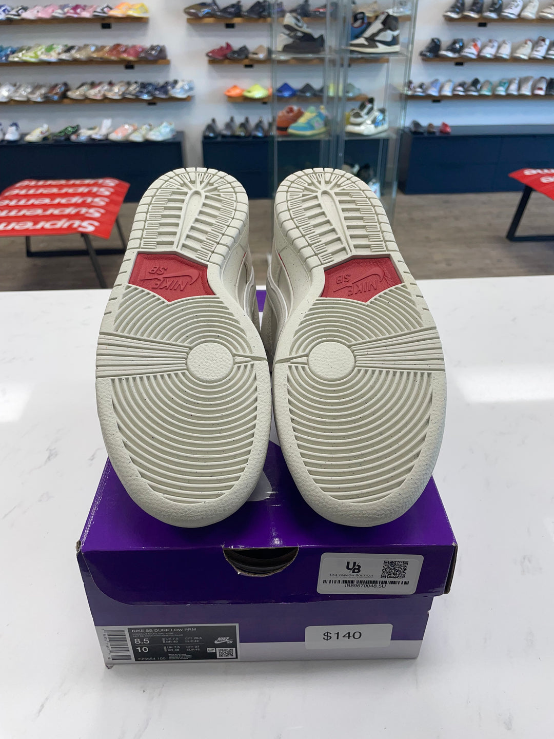 Nike SB Dunk Low City of Love Light Bone- Worn