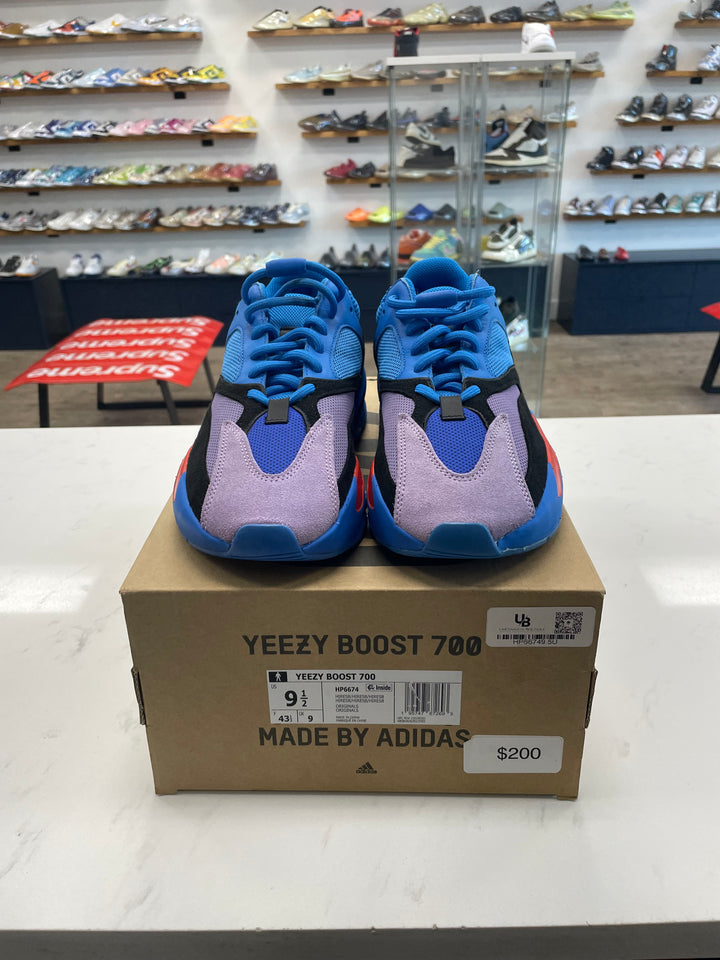adidas Yeezy Boost 700 Hi-Res Blue- Worn