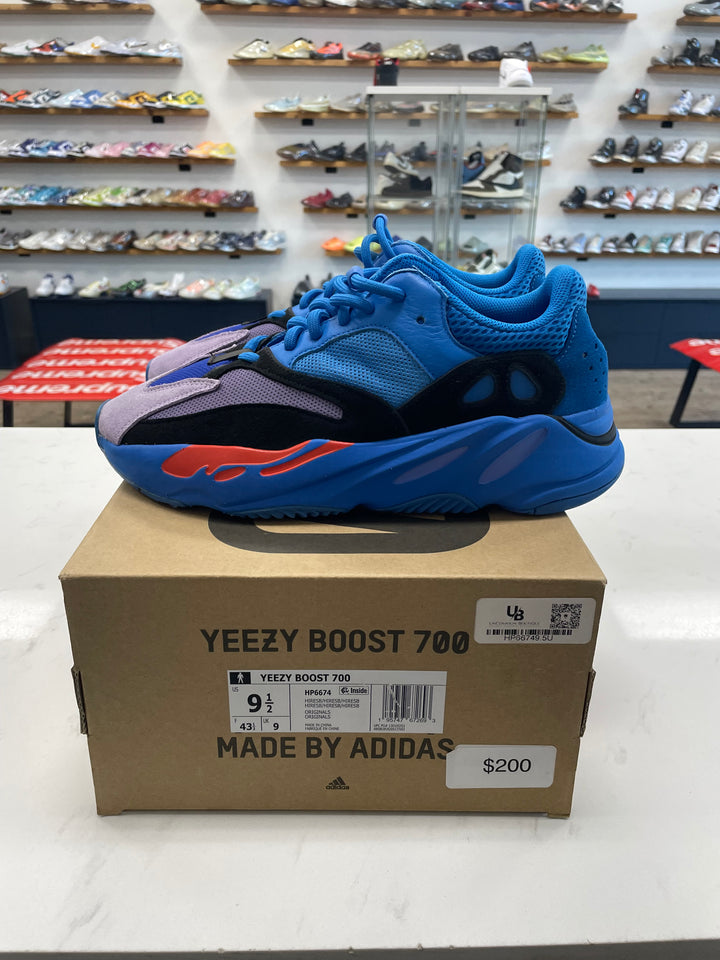 adidas Yeezy Boost 700 Hi-Res Blue- Worn