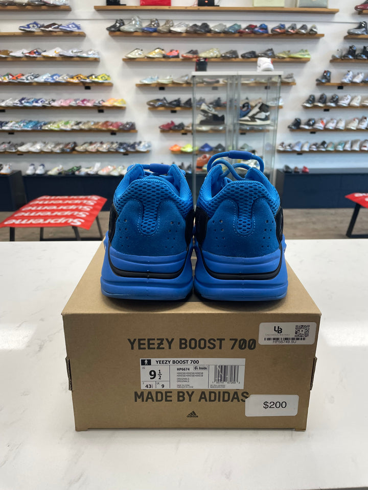 adidas Yeezy Boost 700 Hi-Res Blue- Worn