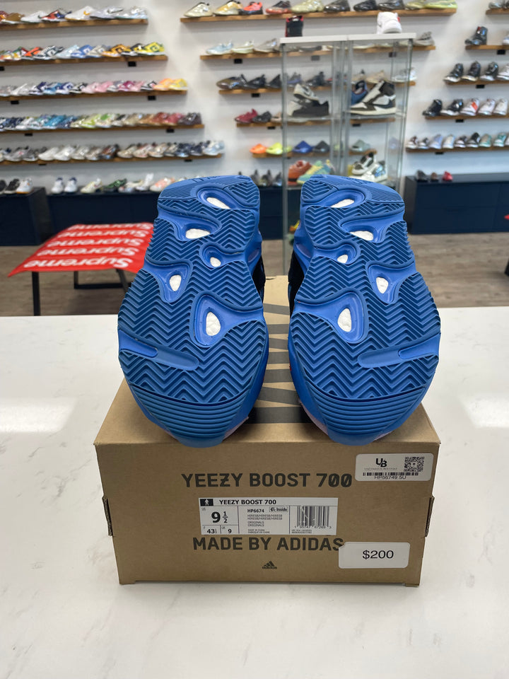 adidas Yeezy Boost 700 Hi-Res Blue- Worn