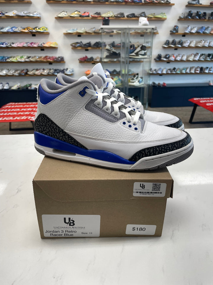 Jordan 3 Retro Racer Blue- Worn