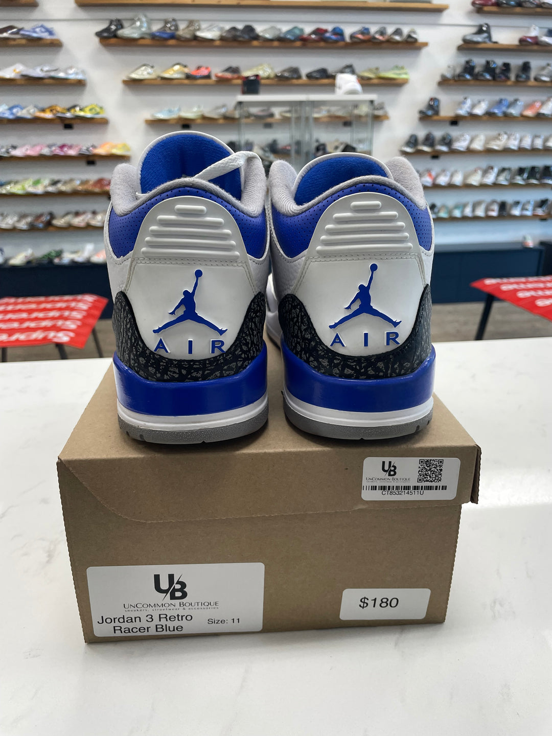 Jordan 3 Retro Racer Blue- Worn