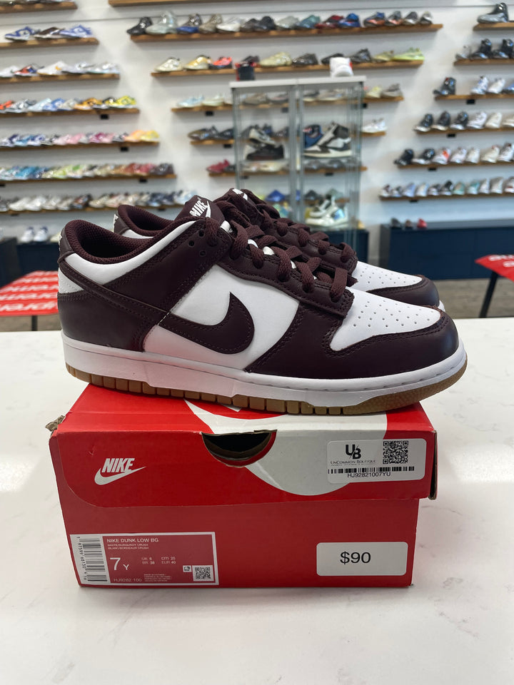 Nike Dunk Low Burgundy Crush Gum (GS)- Worn