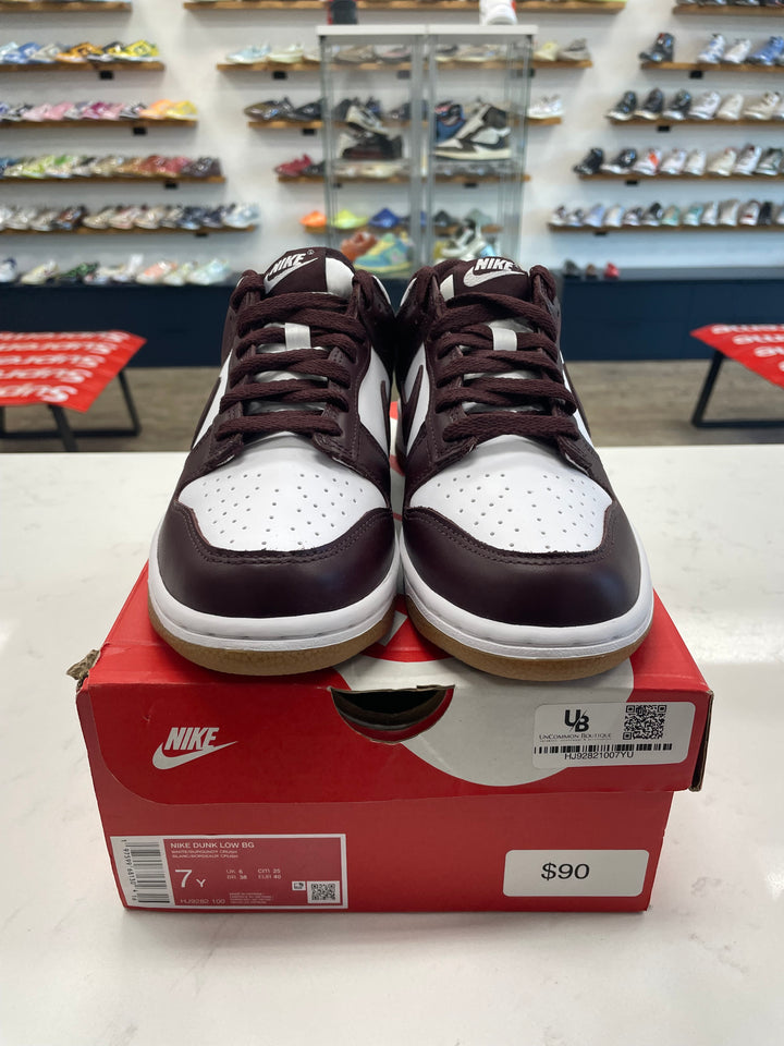 Nike Dunk Low Burgundy Crush Gum (GS)- Worn