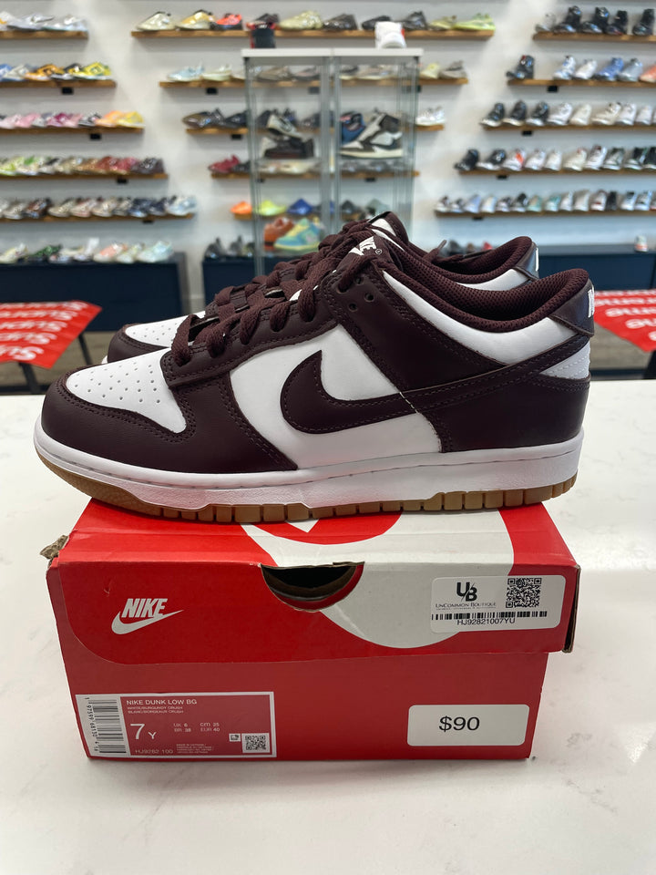 Nike Dunk Low Burgundy Crush Gum (GS)- Worn