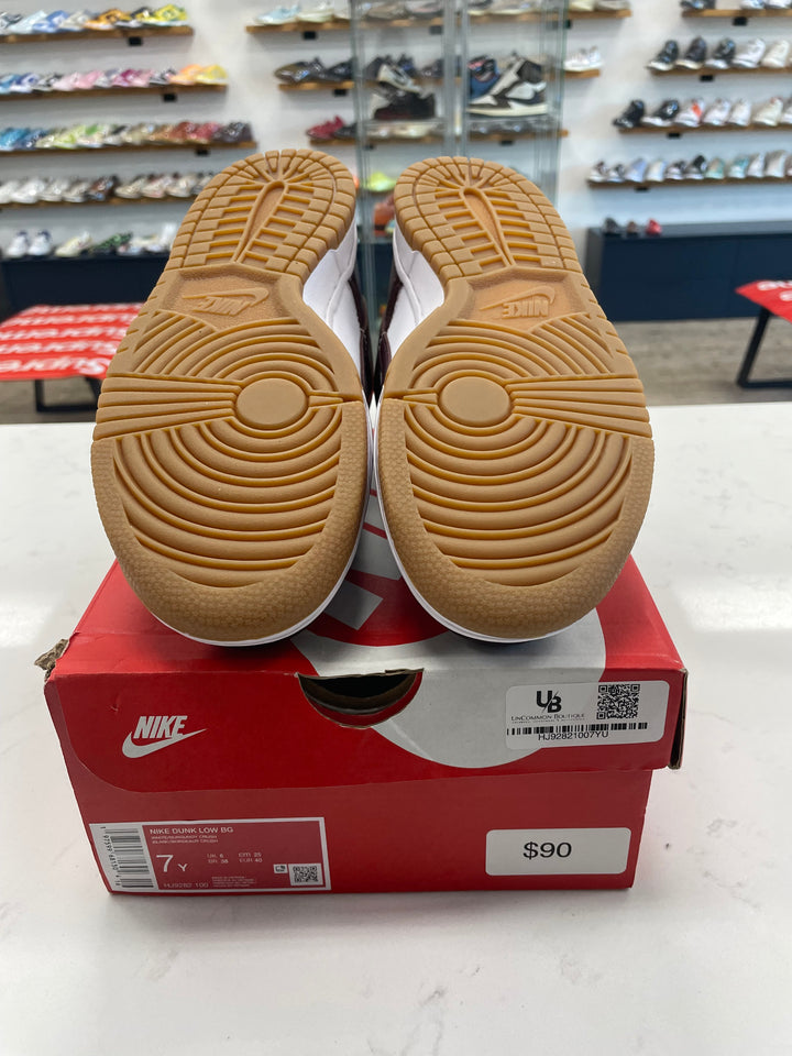 Nike Dunk Low Burgundy Crush Gum (GS)- Worn