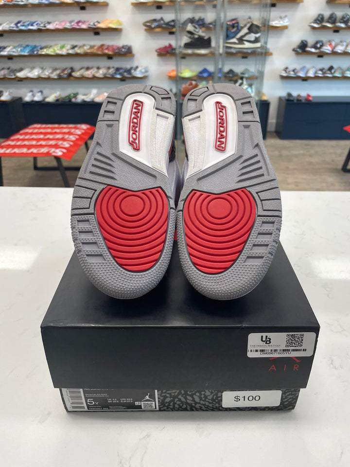Jordan 3 Retro Fire Red (2022) (GS)- Worn