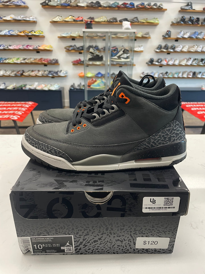 Jordan 3 Retro Fear Pack (2023)- Worn