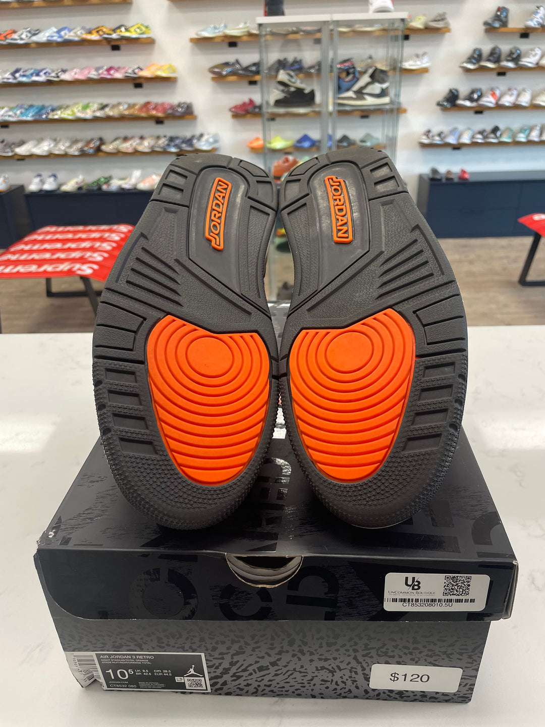 Jordan 3 Retro Fear Pack (2023)- Worn