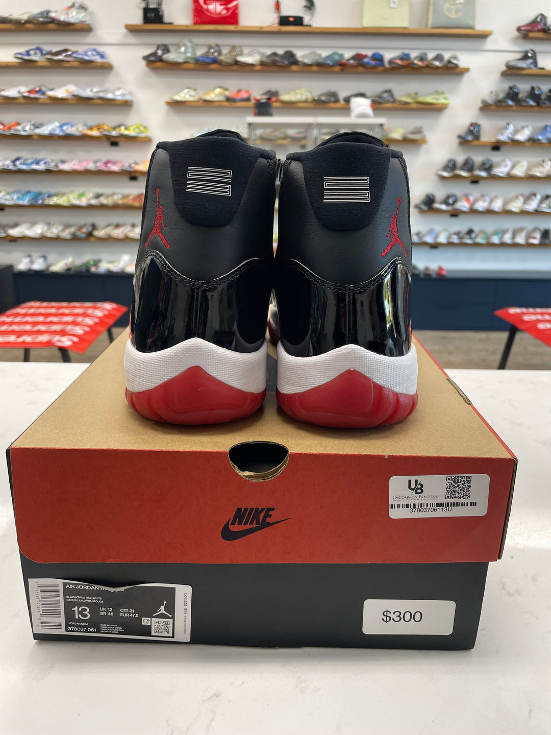 Jordan 11 Retro Playoffs Bred (2019)- Worn