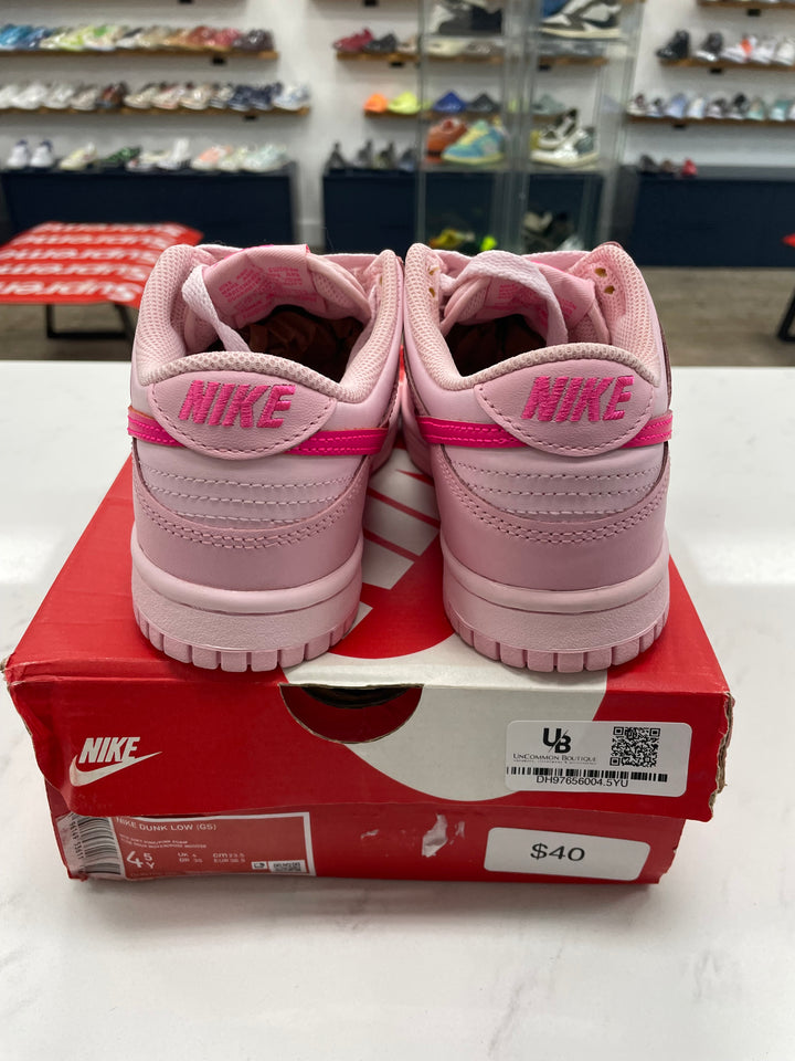 Nike Dunk Low Triple Pink (GS) - Worn
