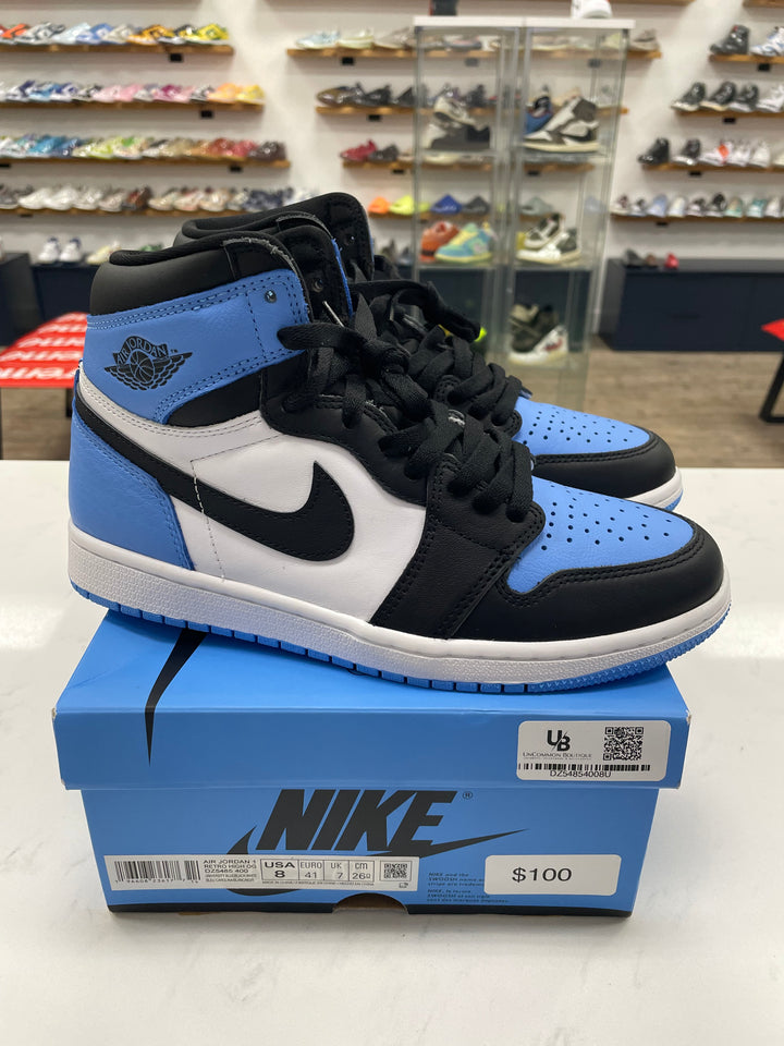 Jordan 1 Retro High OG UNC Toe - Worn