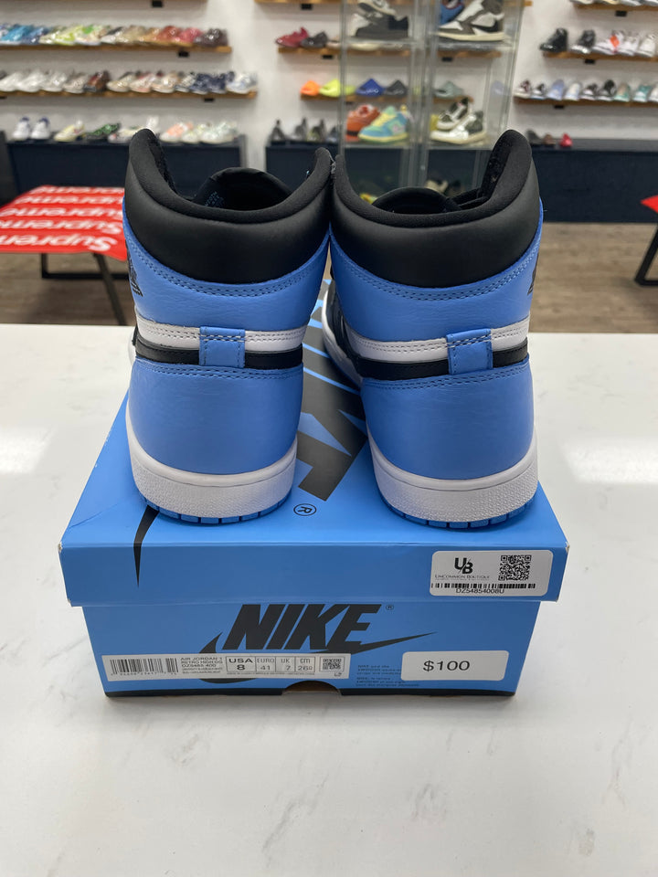 Jordan 1 Retro High OG UNC Toe - Worn