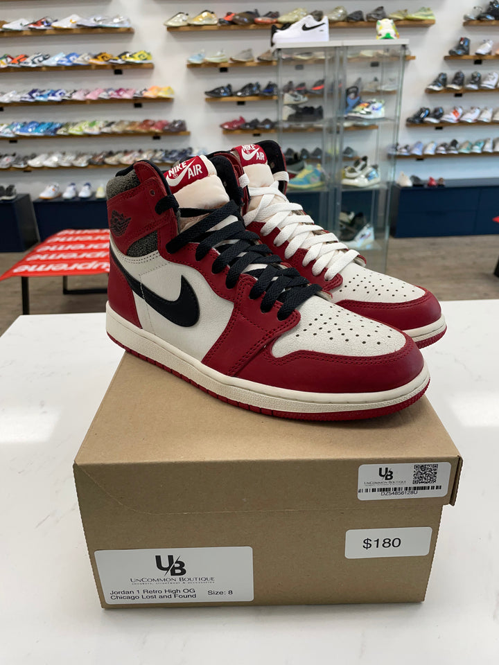 Jordan 1 Retro High OG Chicago Lost and Found - Worn