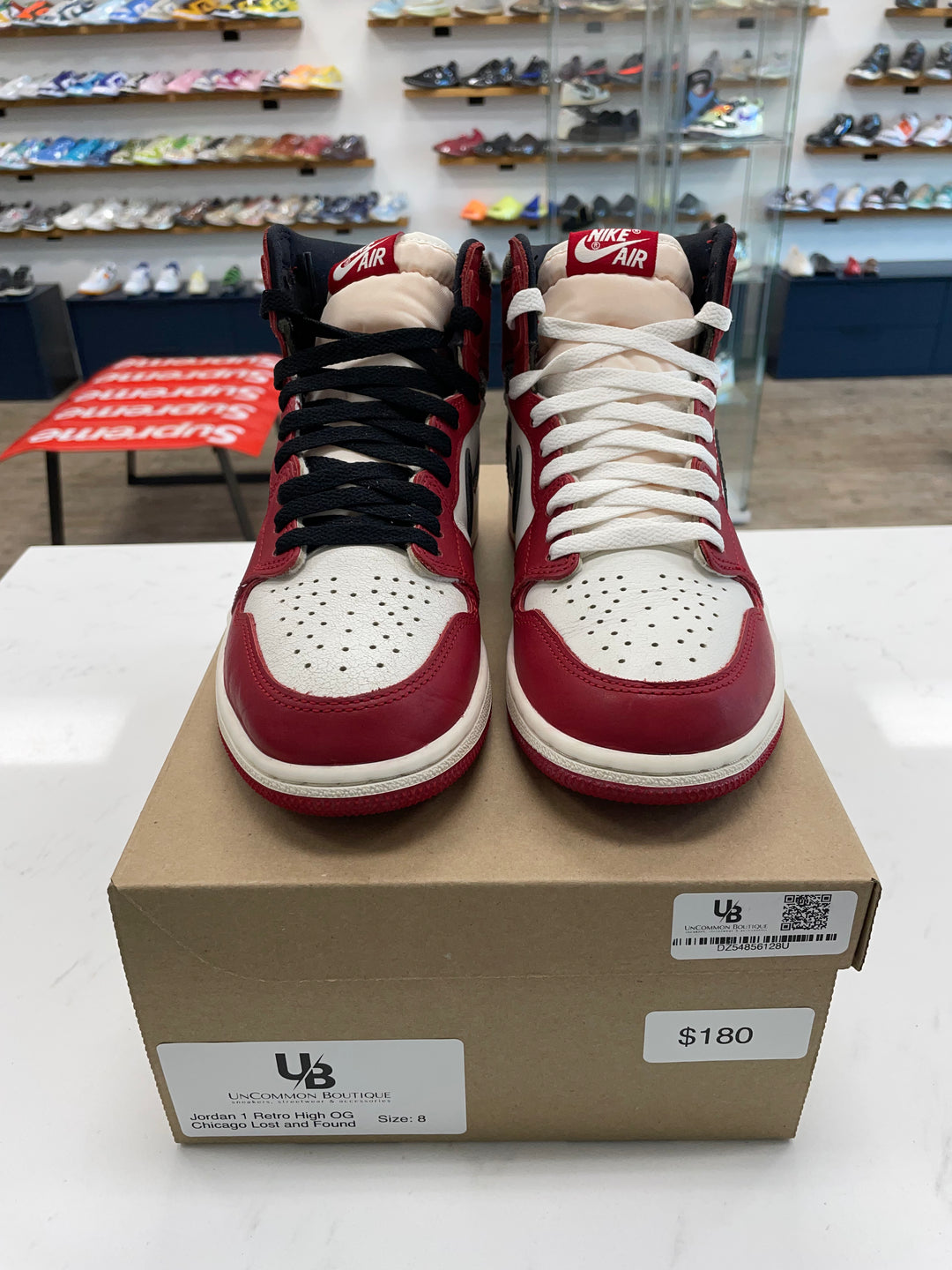 Jordan 1 Retro High OG Chicago Lost and Found - Worn