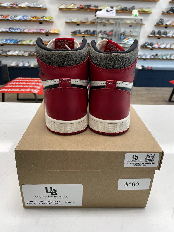 Jordan 1 Retro High OG Chicago Lost and Found - Worn