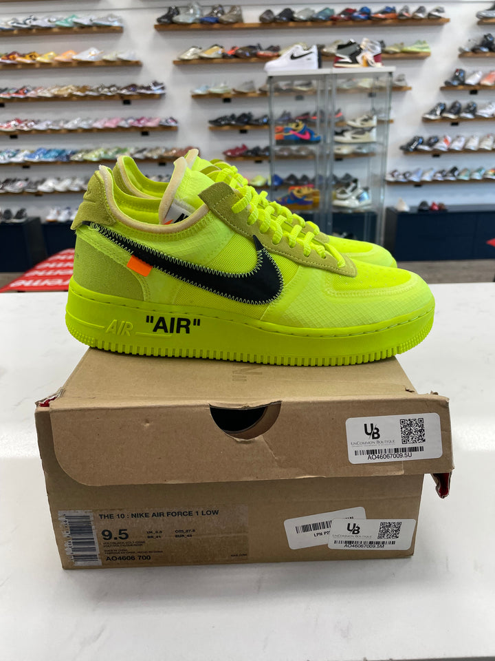 Nike Air Force 1 Low Off-White Volt - Worn