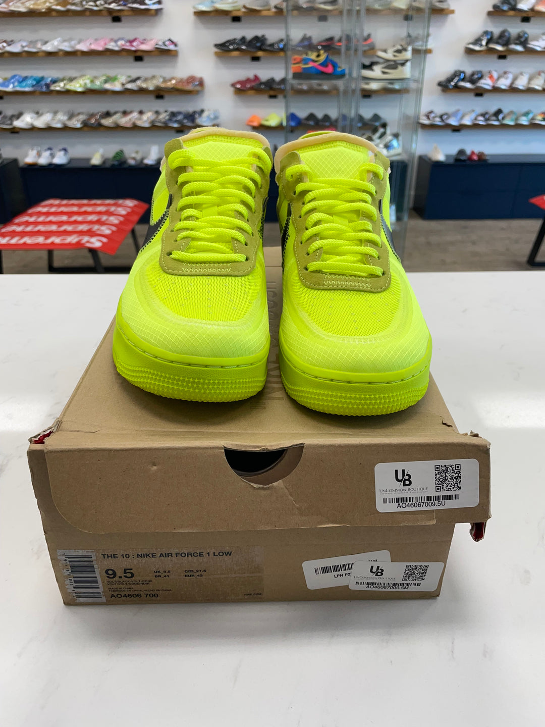 Nike Air Force 1 Low Off-White Volt - Worn