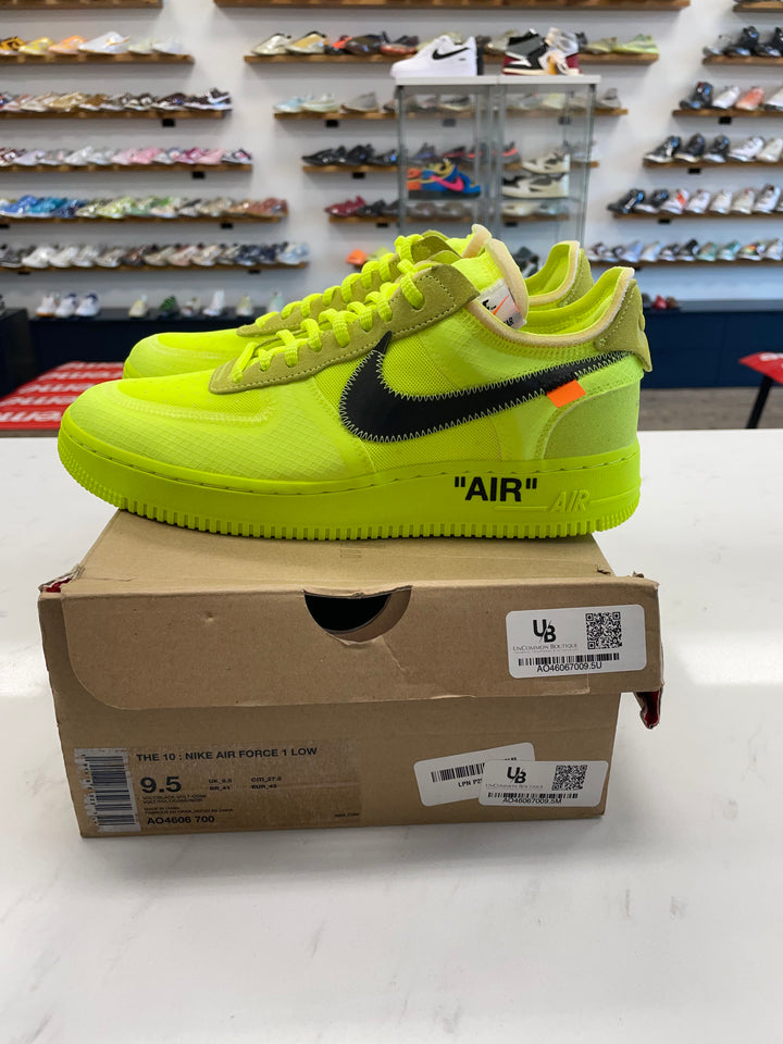 Nike Air Force 1 Low Off-White Volt - Worn
