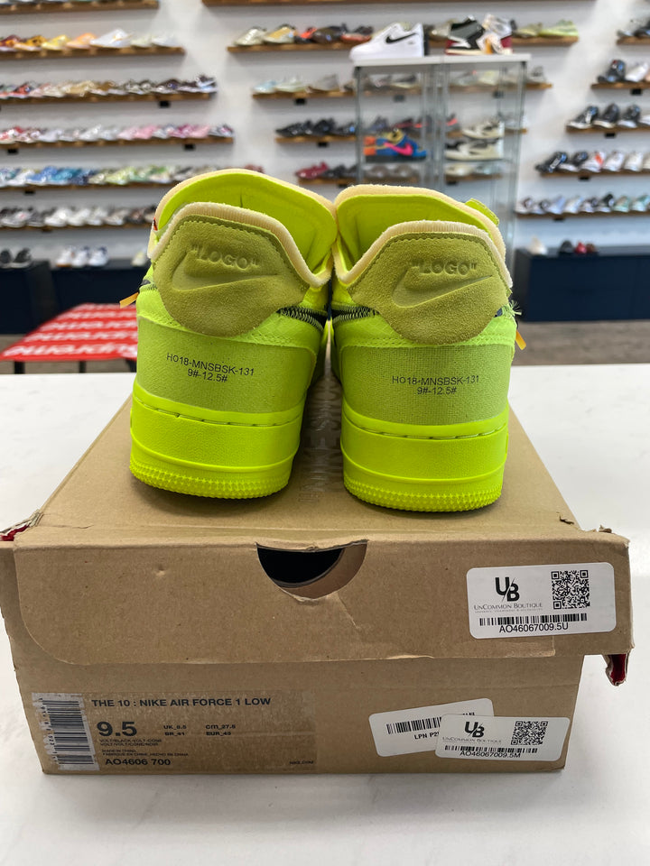 Nike Air Force 1 Low Off-White Volt - Worn