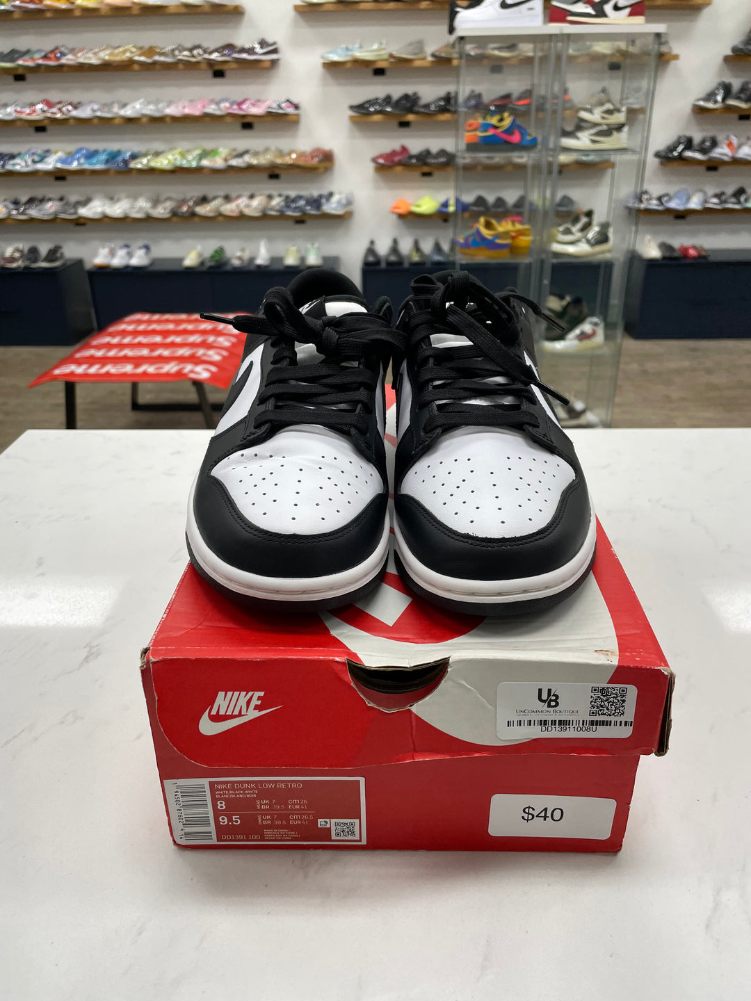 Nike Dunk Low Panda - Worn
