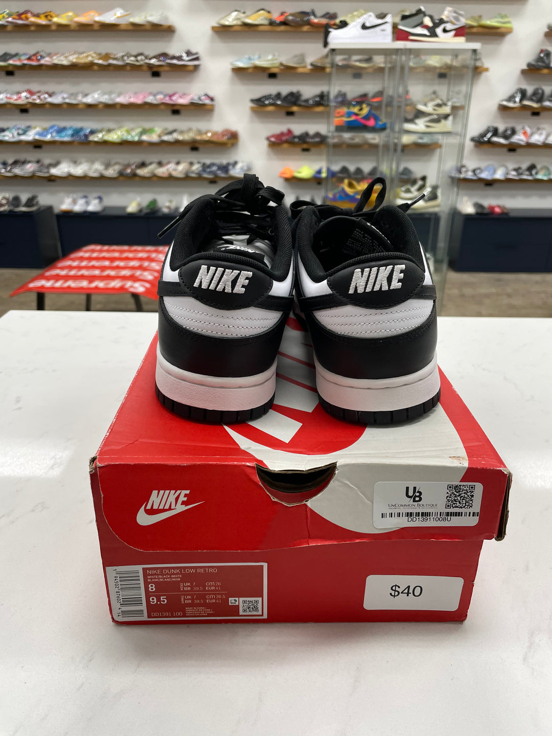 Nike Dunk Low Panda - Worn