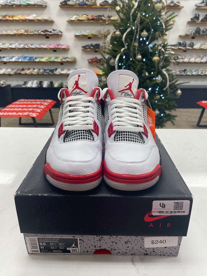 Jordan 4 Retro Fire Red (2020) - Worn