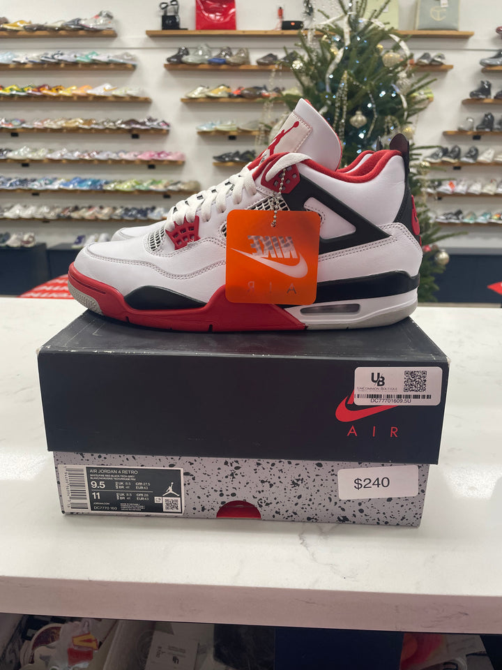 Jordan 4 Retro Fire Red (2020) - Worn