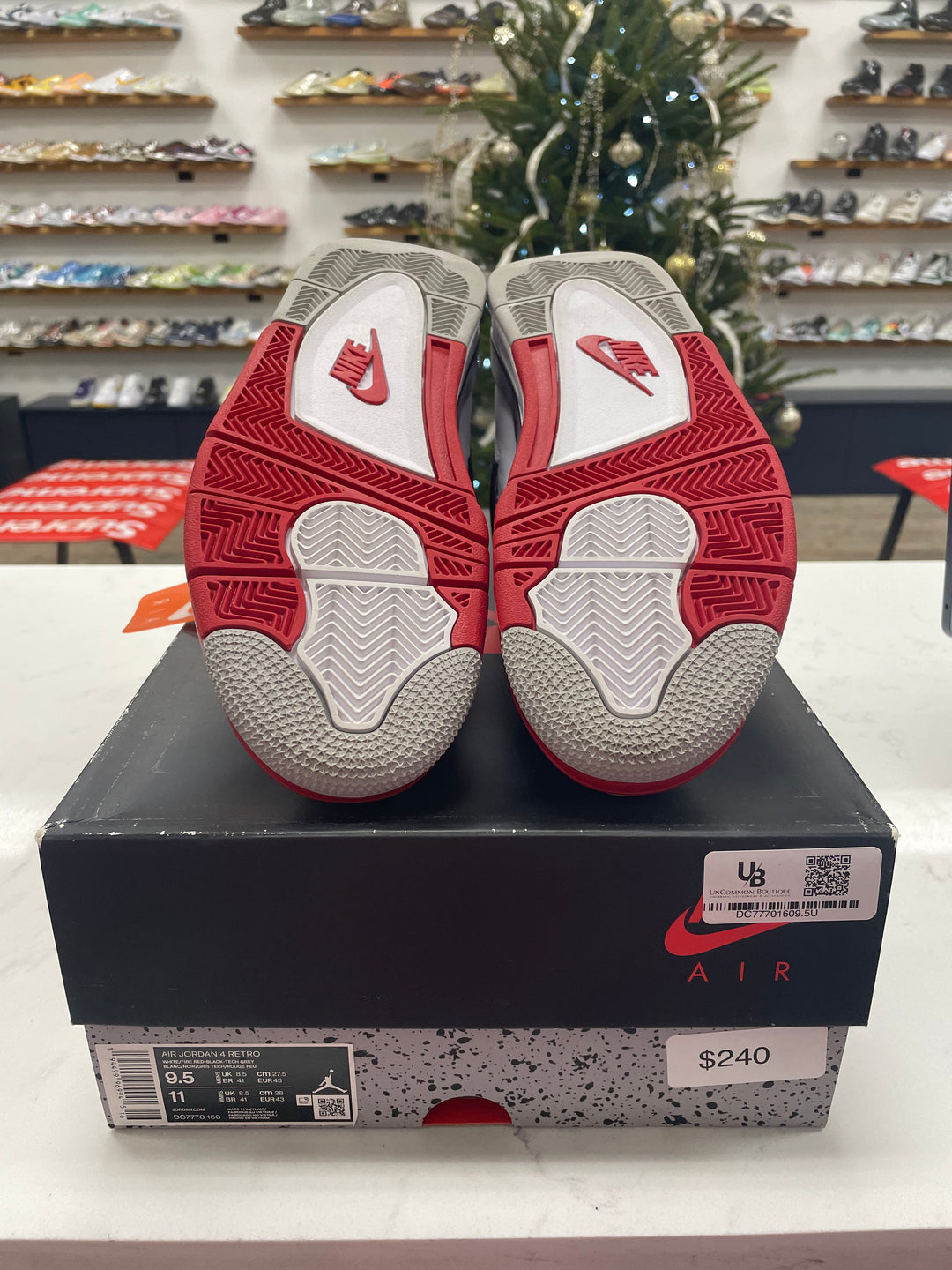 Jordan 4 Retro Fire Red (2020) - Worn