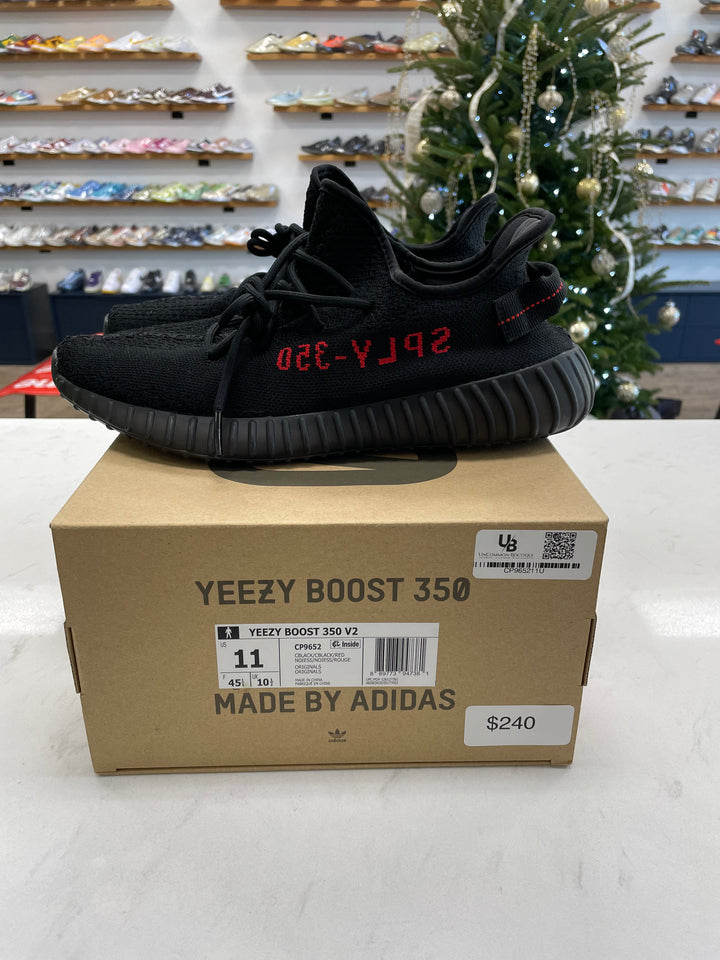 adidas Yeezy Boost 350 V2 Black Red - Worn