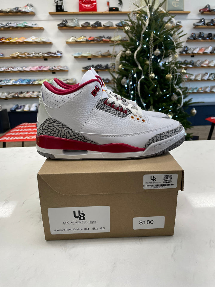 Jordan 3 Retro Cardinal Red - Worn