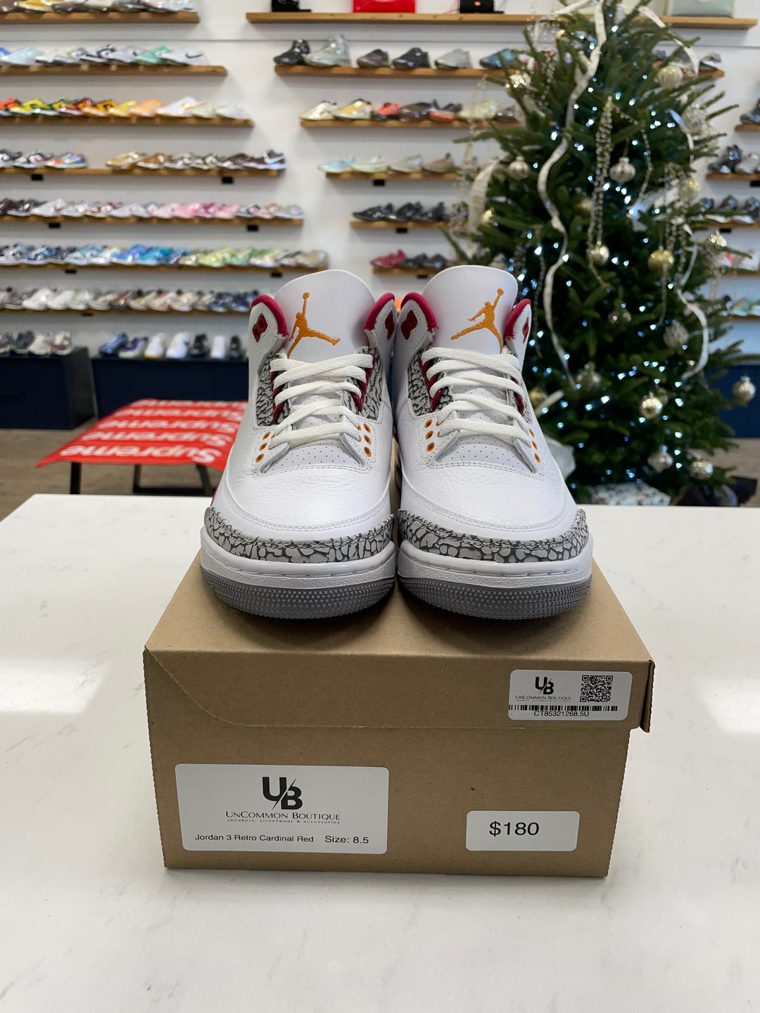 Jordan 3 Retro Cardinal Red - Worn