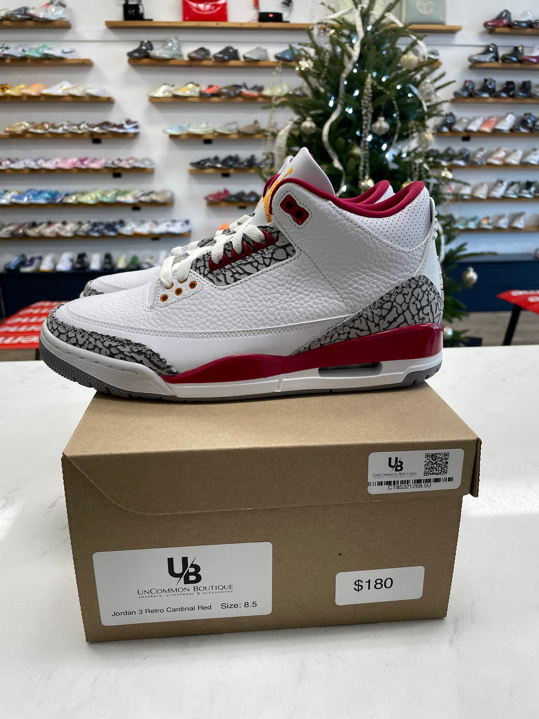 Jordan 3 Retro Cardinal Red - Worn