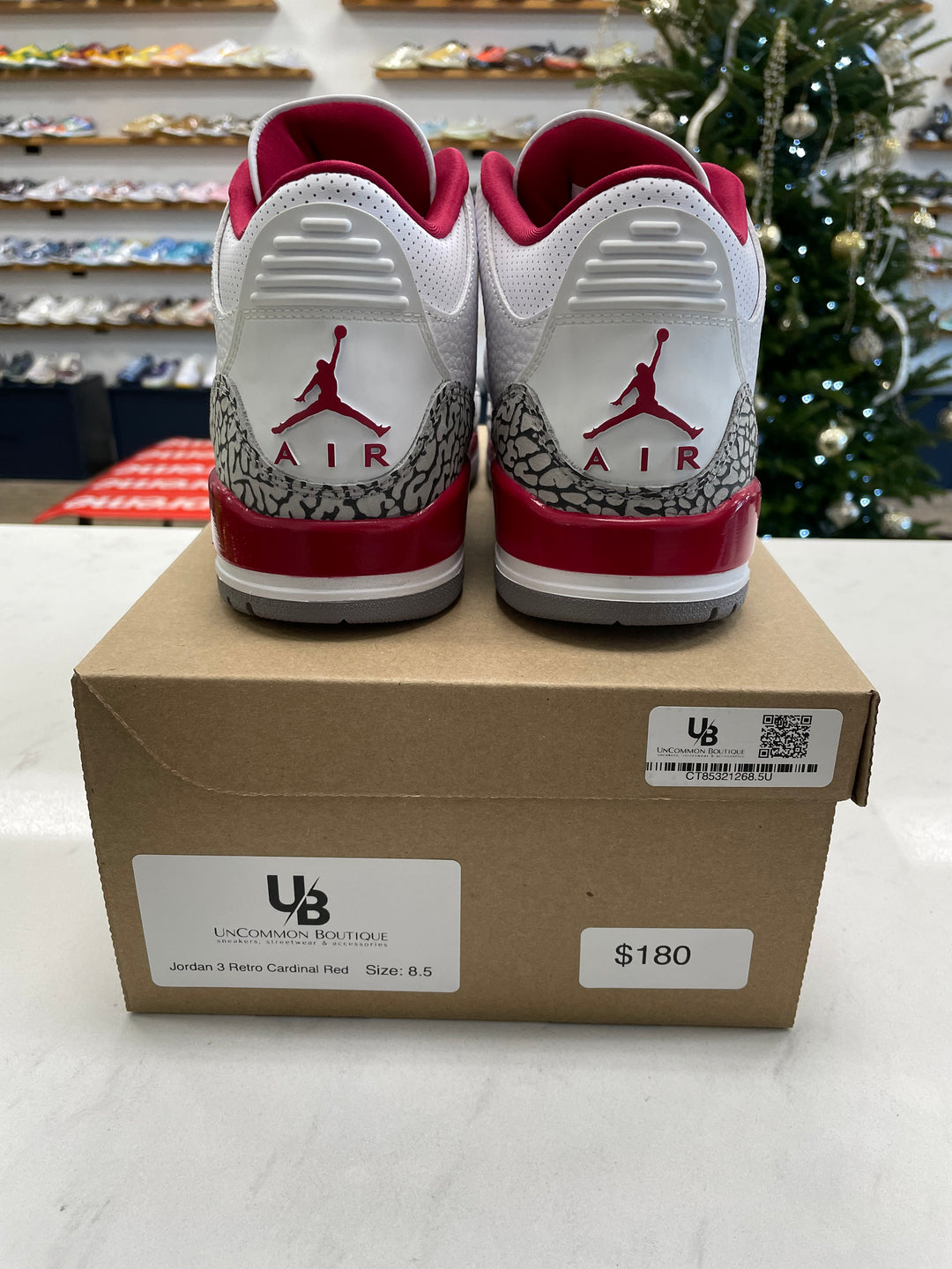 Jordan 3 Retro Cardinal Red - Worn