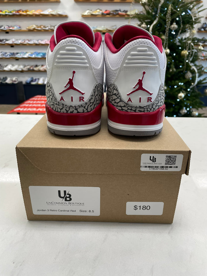 Jordan 3 Retro Cardinal Red - Worn