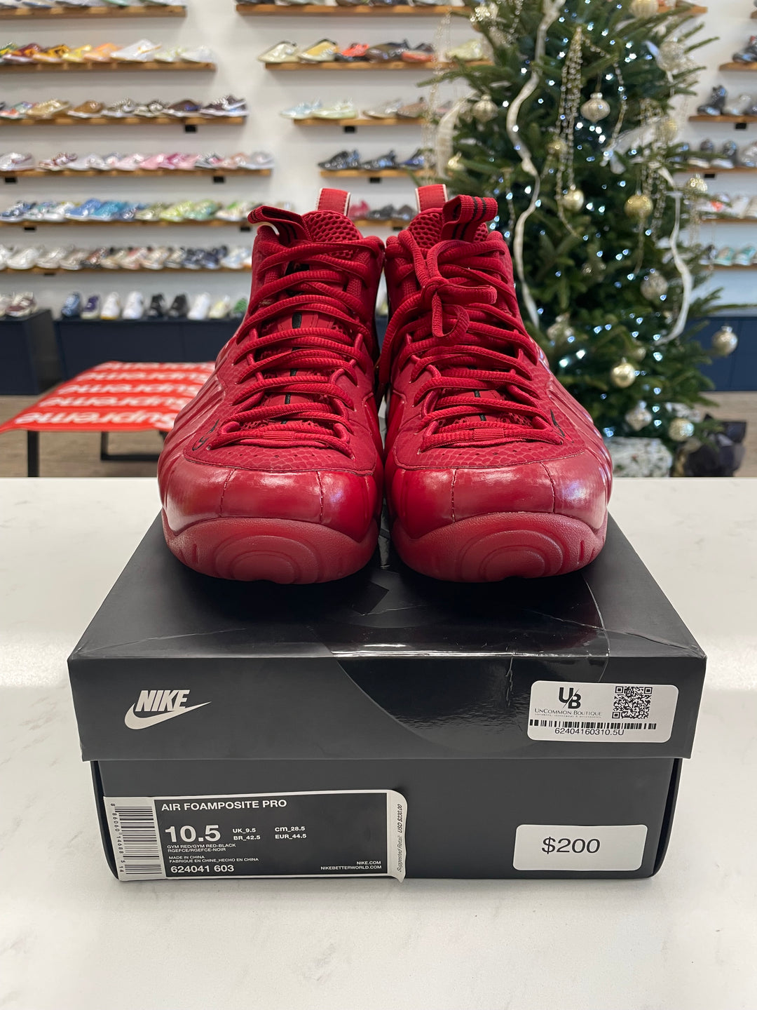 Nike Air Foamposite Pro Red October - Worn