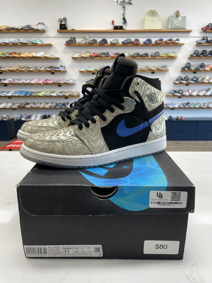 Jordan 1 High Zoom Air CMFT Gold Laser - Worn