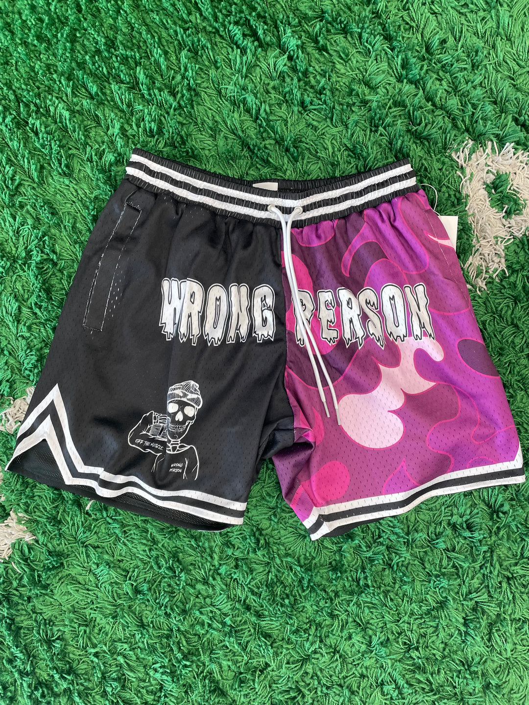 Wrong Person Mesh Shorts Purple