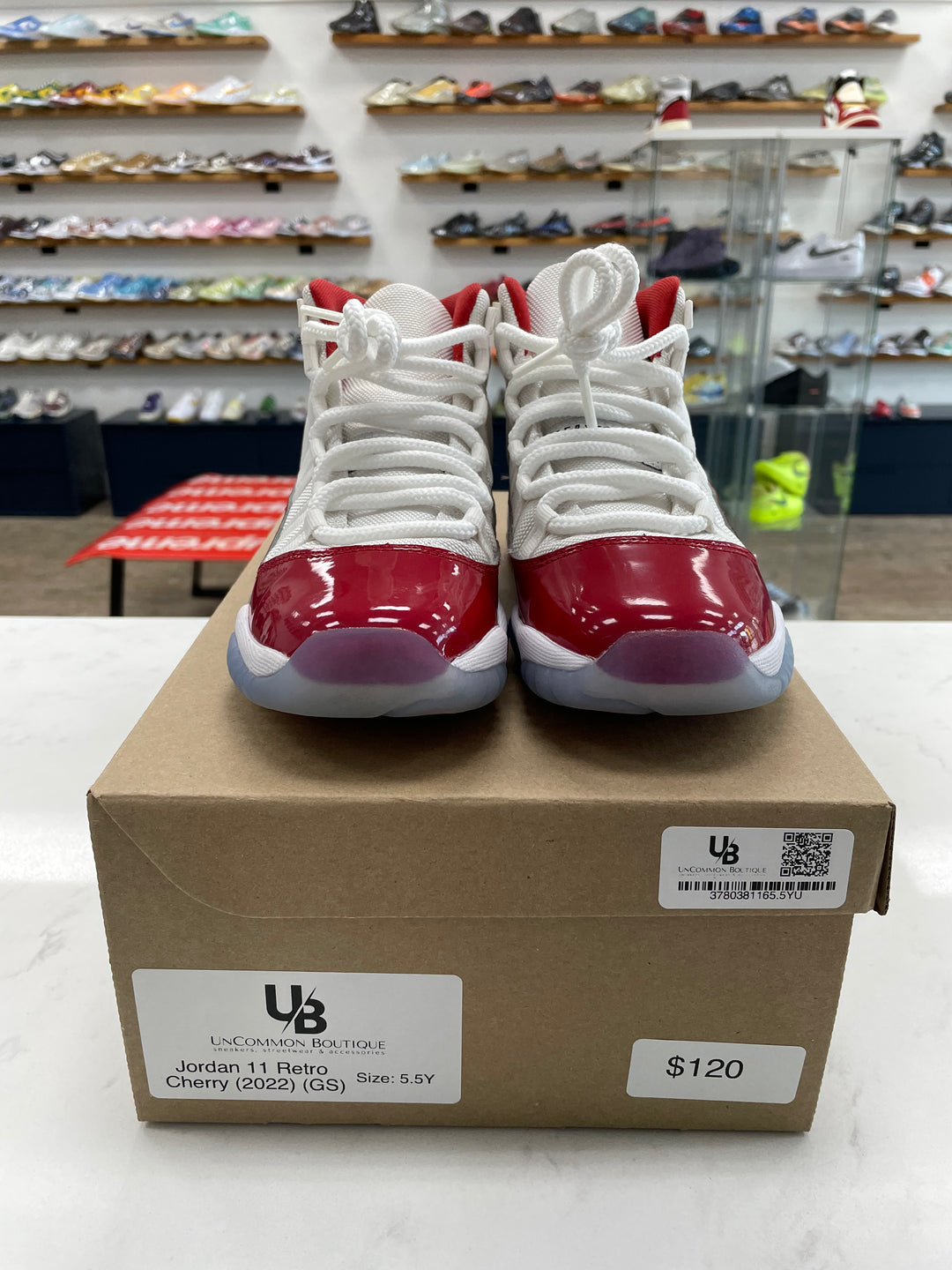 Jordan 11 Retro Cherry (2022) (GS) - Worn