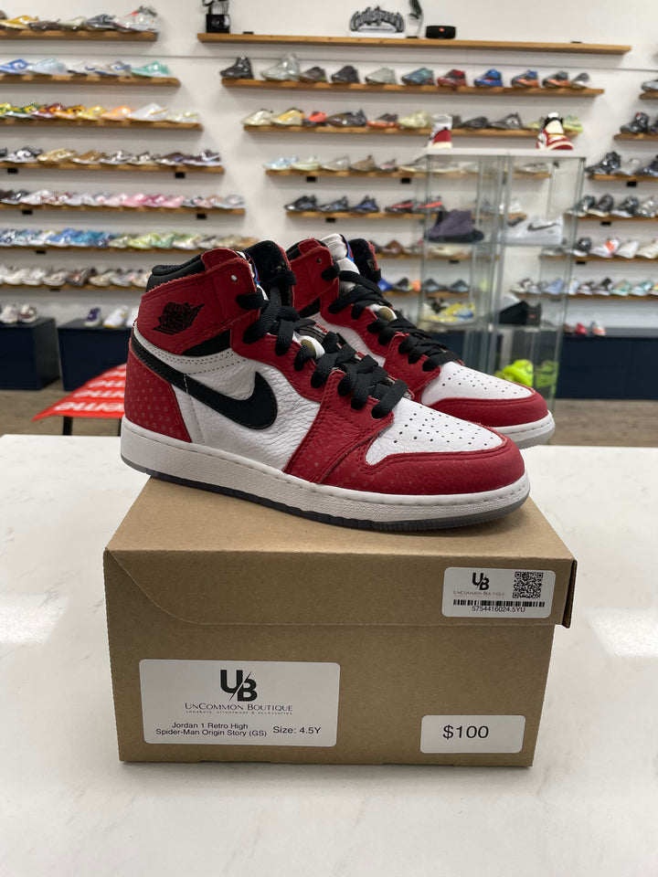 Jordan 1 Retro High Spider-Man Origin Story (GS) - Worn
