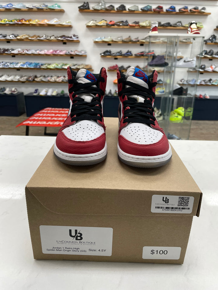 Jordan 1 Retro High Spider-Man Origin Story (GS) - Worn