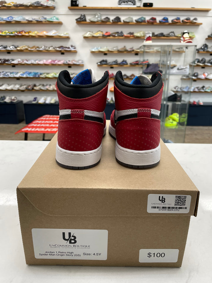 Jordan 1 Retro High Spider-Man Origin Story (GS) - Worn