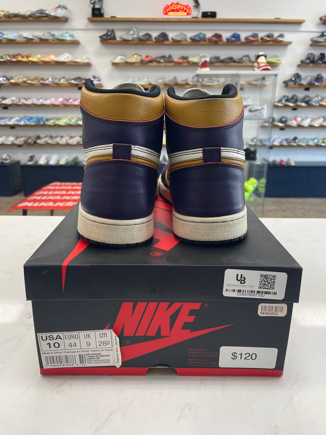 Jordan 1 Retro High OG Defiant SB LA to Chicago - Worn