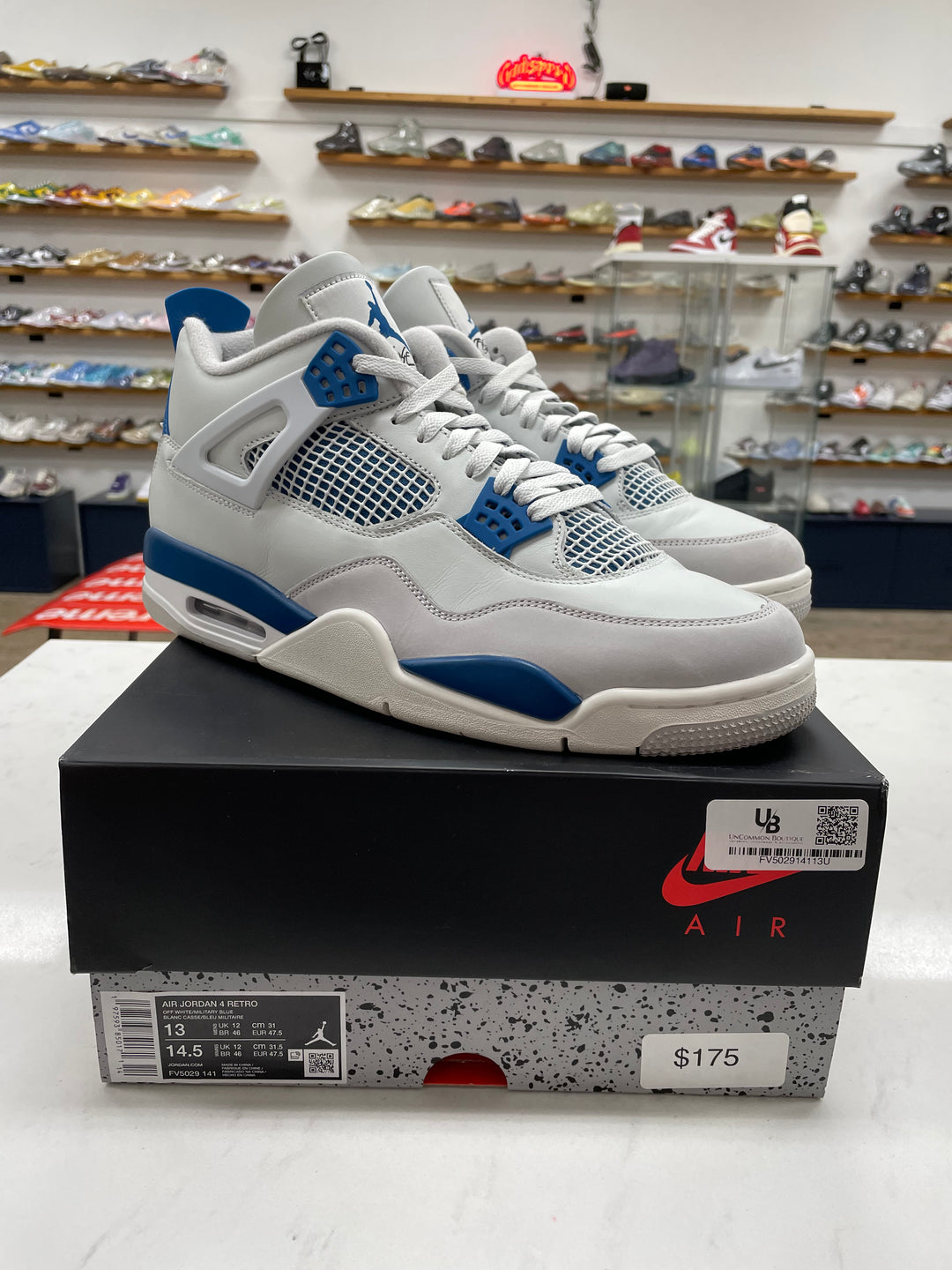 Jordan 4 Retro Military Blue (2024) - Worn