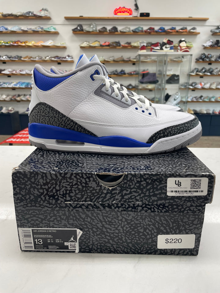 Jordan 3 Retro Racer Blue - Worn