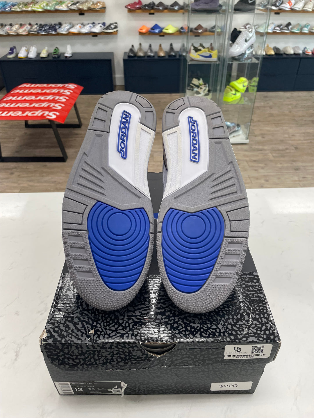 Jordan 3 Retro Racer Blue - Worn